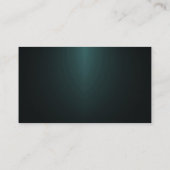 スポットライト背景 – ティール（緑がかった色） 名刺 (裏面)