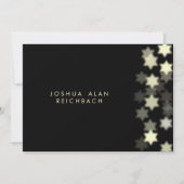 スポットライト スター・オブ・デイビッド バー/バット・ミッツヴァ 招待状 (裏面)