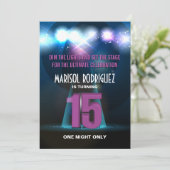 スポットライト スター パープル キンセアニエラ 招待状 (スタンド正面)