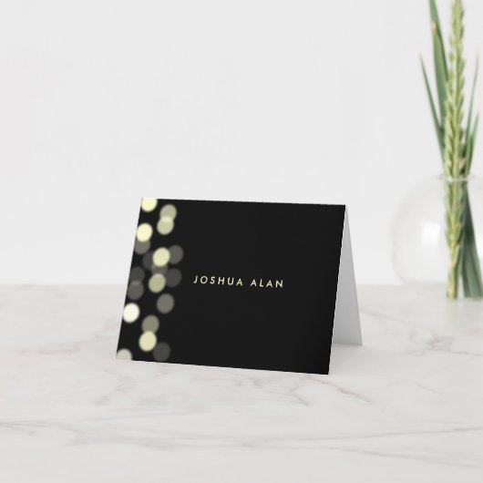 スポットライト バー/バット ミッツヴァ お礼カード サンキューカード (正面)