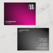 スポットランプ照明 – ホットピンク 名刺 (正面/裏面)