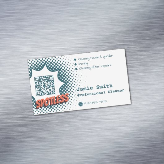 スポットレスインプレッション:プロフェッショナルハウス清掃 マグネット名刺 (インサイチュ)