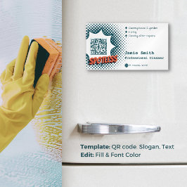 スポットレスインプレッション：プロフェッショナルハウス清掃 マグネット名刺