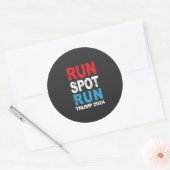 スポット走ト走ランプ2024トランプバンス選挙 ラウンドシール (封筒)