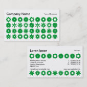 スポット – 白い上の草の緑 名刺 (正面/裏面)