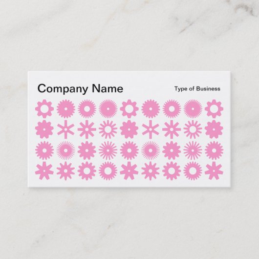 スポット – 白のピンク 名刺 (正面)