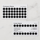 スポット – 白黒(金ゴールド) 名刺 (正面/裏面)