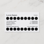 スポット – 白黒(金ゴールド) 名刺 (裏面)