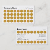 スポット – 黄金の上の白 名刺 (正面/裏面)