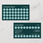 スポット – Lt Blue Green on Dk Green 名刺 (正面/裏面)