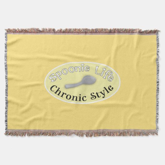 スポニースタイル – ソフトイエロー スローブランケット (正面)