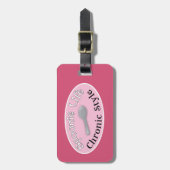 スポニースタイル – ピンク ラゲッジタグ (正面縦)