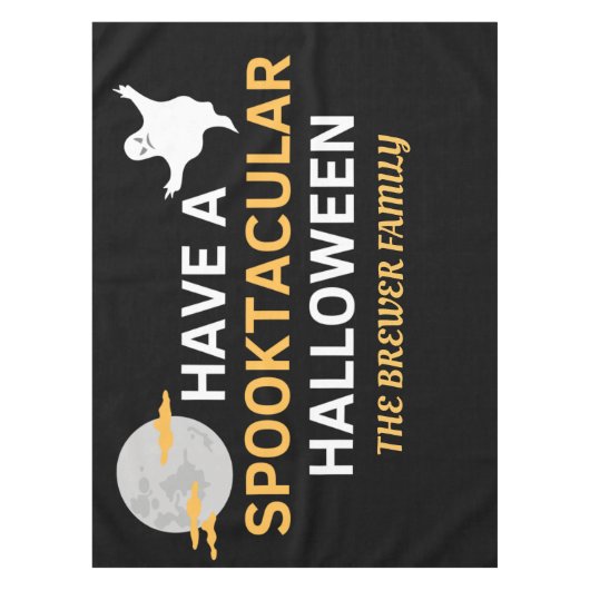 スポパーソナライズされたクトカキュラーハロウィーンテーブルクロス テーブルクロス (正面)