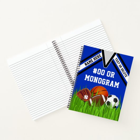 スポパーソナライズされたーツをテーマにした学用品 ノートブック (内部)