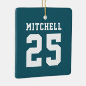 スポパーソナライズされたーツ セラミックオーナメント (右)