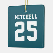 スポパーソナライズされたーツ セラミックオーナメント (左)