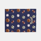 スポパーソナライズされたーツ フリースブランケット (正面(横))