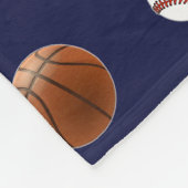 スポパーソナライズされたーツ フリースブランケット (角)