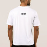 スポモダンートバックプリントテンプレートメンズホワイト Tシャツ<br><div class="desc">ここにテキストを追加モダンバックデザインプリントテンプレートMens Sport-Tek競合他社ActivewearホワイトTシャツ。</div>