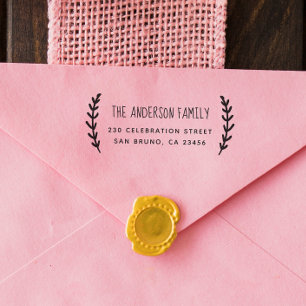 スポリ素朴グ  ファミリカスタムー名と差出人住所 ラバースタンプ