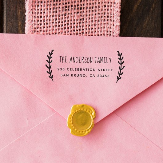 スポリ素朴グ |ファミリカスタムー名と差出人住所 ラバースタンプ