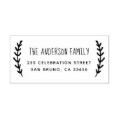 スポリ素朴グ |ファミリカスタムー名と差出人住所 ラバースタンプ (インプリント)