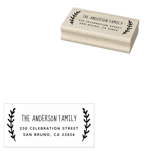 スポリ素朴グ |ファミリカスタムー名と差出人住所 ラバースタンプ (押印)