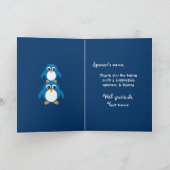 スポンサー用かわいいペンギン感謝カード サンキューカード (内部)