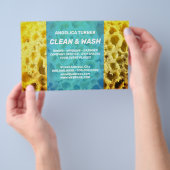 スポンジおもしろいスタイルプロフェッショナルブルーパック チラシ (ハンドル)