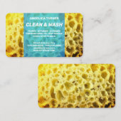 スポンジおもしろいスタイルプロフェッショナル青パック 名刺 (正面/裏面)