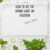 スポンジは休暇を続けた キッチンタオル (折り畳み)