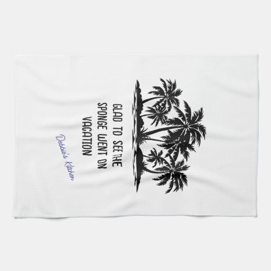 スポンジは休暇を続けた キッチンタオル (横)