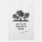 スポンジは休暇を続けた キッチンタオル (縦)