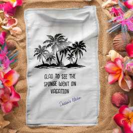 スポンジは休暇を続けた キッチンタオル