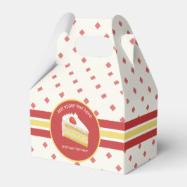 スポンジケーキ – Frosted Tres Leches cream and red Fa フェイバーボックス