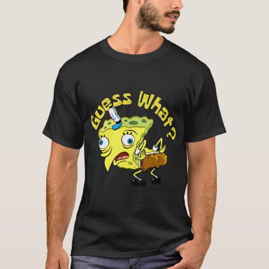 スポンジボブのニワトリのお尻のミーム Tシャツ (正面)