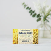 スポンジ片おもしろいスタイルプロフェッショナル 名刺 (スタンド正面)