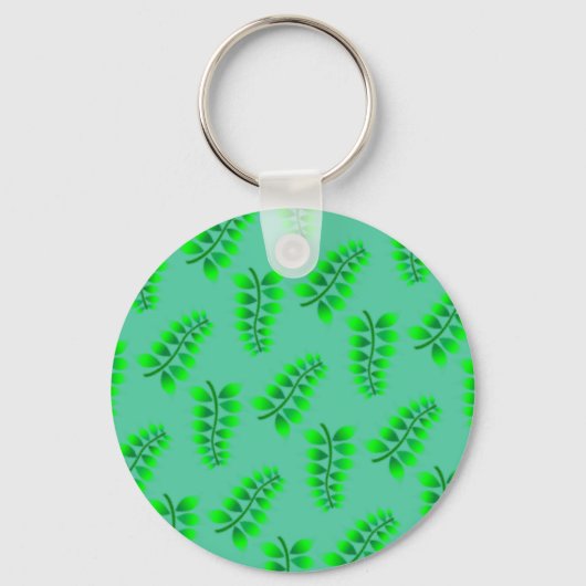 スポンジ状の葉のパターン キーホルダー (正面)