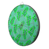 スポンジ状の葉のパターン ダーツボード (正面右)