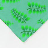 スポンジ状の葉のパターン フリースブランケット (角)