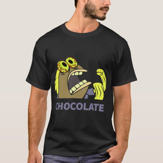 スポンジ・ボブのチョコレートフィッシュ Tシャツ (正面)