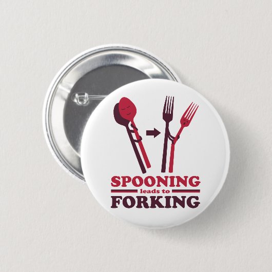 スポンディングは愛の分裂につながるおもしろいボタン 缶バッジ (正面&裏面)