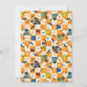 スポーキーなセサミストリートのハロウィン誕生日 招待状 (裏面)