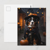 スポーキーなバーニーズ・ドッグ: ハロウィーンの遠吠え ポストカード (正面/裏面)