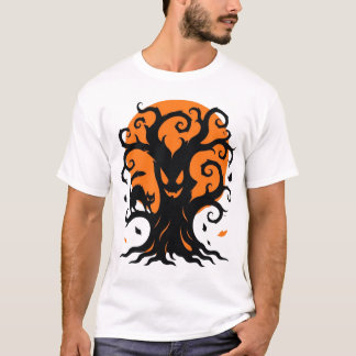 スポーキーシックハロウィンのシルエット Tシャツ