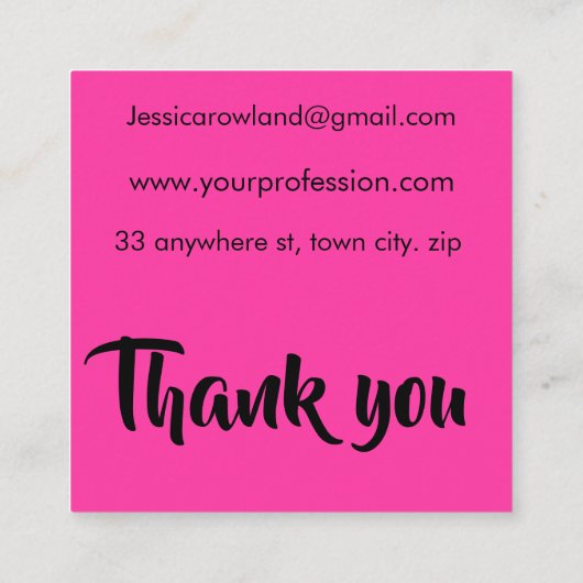 スポーキートリートハロウィーン スクエア名刺 (裏面)