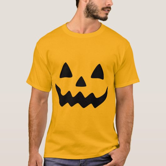 スポーキー・クラシック・ジャック・オ・ランタン・フェイス Tシャツ (正面)