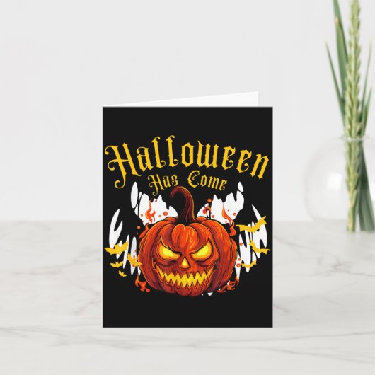スポーキー・ハロウィン・パンプキン カード (正面)