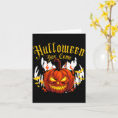 スポーキー・ハロウィン・パンプキン カード (黄色い花)
