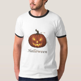 スポーキー・ファイアー・ジャック・オ・ランタン・ハロウィン・パンプキン Tシャツ